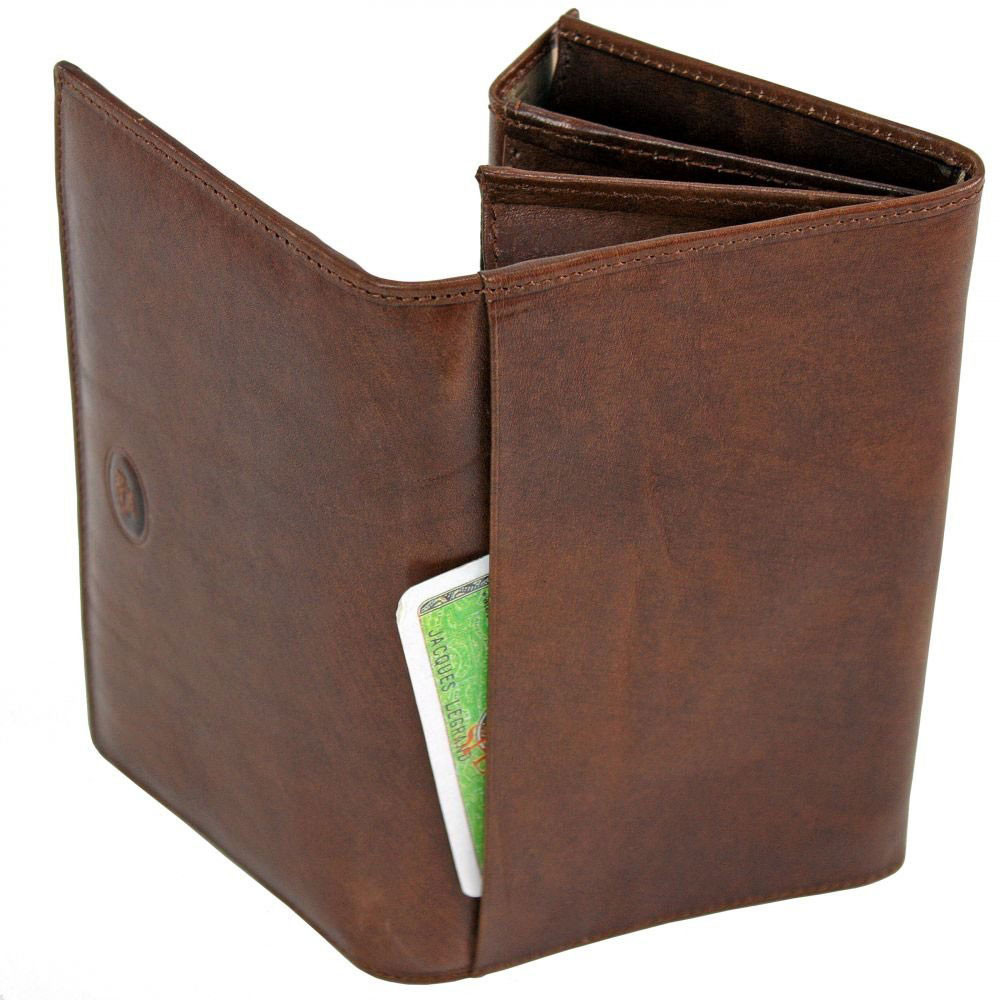 Portafoglio da donna in pelle con blocco RFID, pochette da