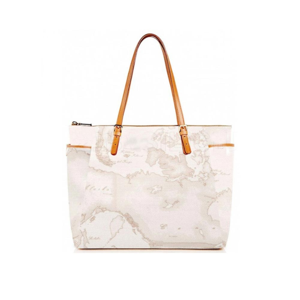 Borsa Donna Shopping Alviero Martini 1^Classe Geo White