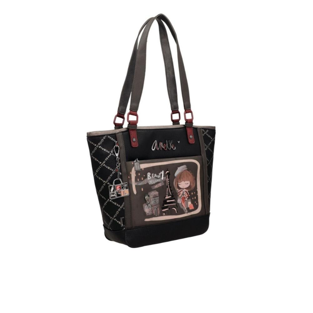 Borsa donna shopping media Anekke Mademoiselle Multicolor