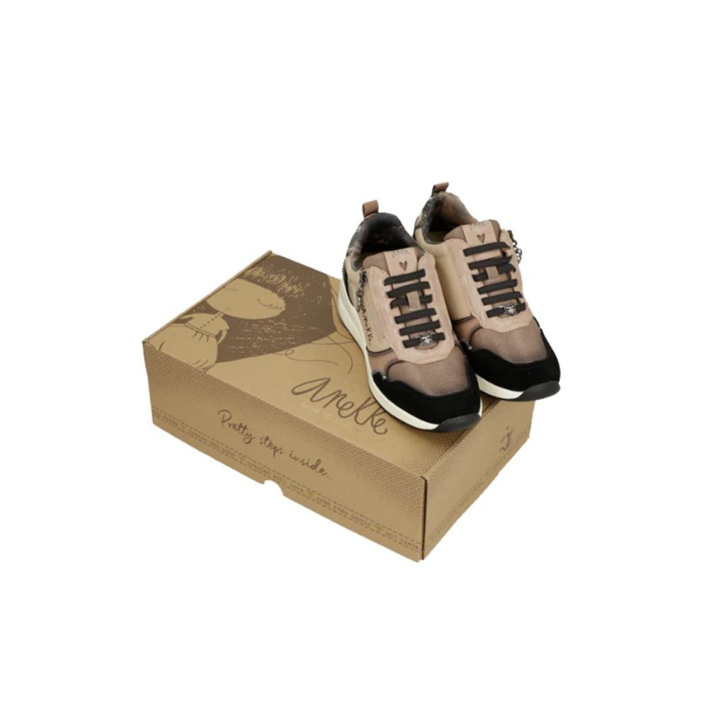 Scarpe Sportive Donna Anekke London - Con Zeppa, Design Metallizzato, In PU E Pelle, Suola EVA/TPR