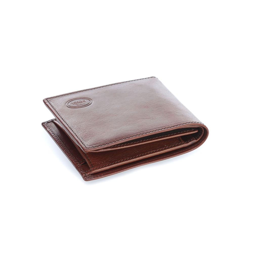 Portafoglio Bossa Nova Nero Portafoglio Uomo In Vera Pelle Nera - Bossa Nova, Design Orizzontale Brillante, Fatto A Mano In Colombia, Con Molti