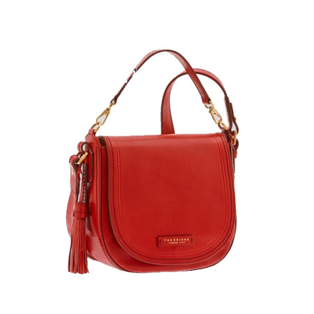 Borsa Donna Postina in Pelle | The Bridge Story Uomo | 04122701-Rosso Ribes