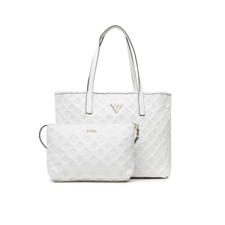 Borsa Donna Shopping Grande Vikky Guess White | Valigeria.it