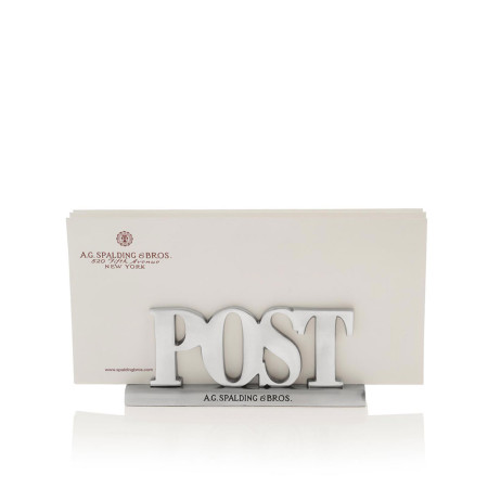 Accessorio scrivania post porta lettere in alluminio | Spalding & Bros. | 862781-Alluminio