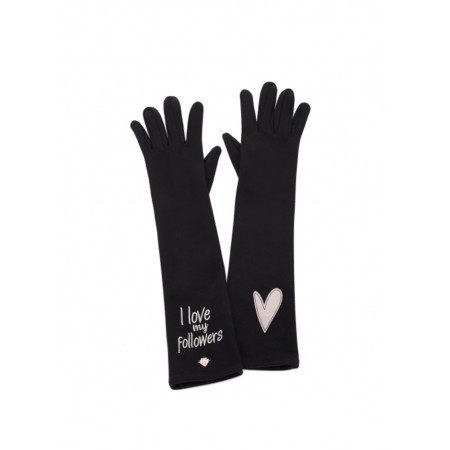 Guanti Donna in Tessuto Followers | Le Pandorine |  AI17DCF0214703-Black