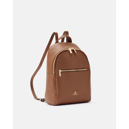 Zainetto Urban Velvet Con Zip e Spallacci Cuoieria Fiorentina Caramel Valigeria.it