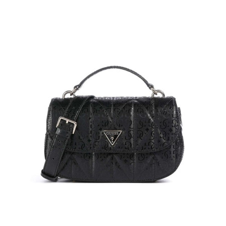 Borsa donna a mano con tracolla Guess Aldina Black