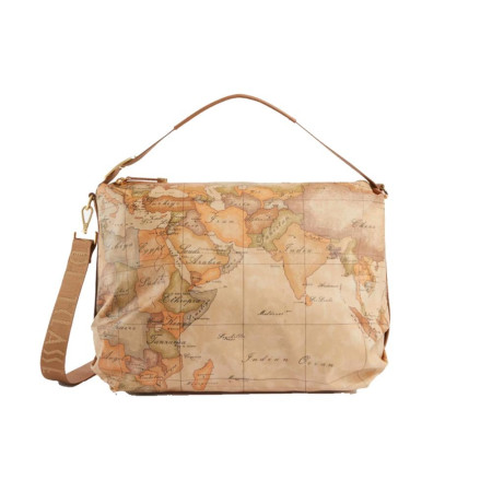 Borsa Donna Bandoliera Geo Soft Alviero Martini Naturale  Valigeria.it