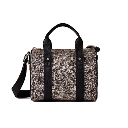 Borsa Donna Bauletto Borbonese Op NaturaleNero  Valigeria.it