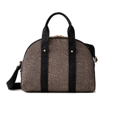 Borsa Donna Bauletto Borbonese Op NaturaleNero  Valigeria.it