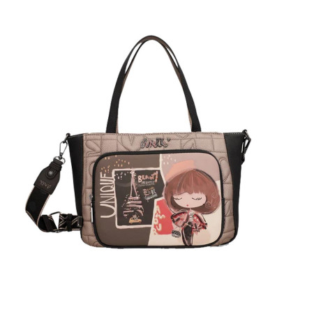 Borsa donna due manici con tracolla Anekke Mademoiselle Multicolor