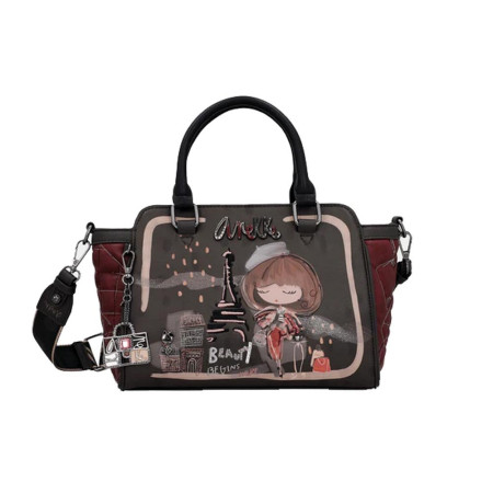 Borsa donna due manici con tracolla Anekke Mademoiselle Multicolor