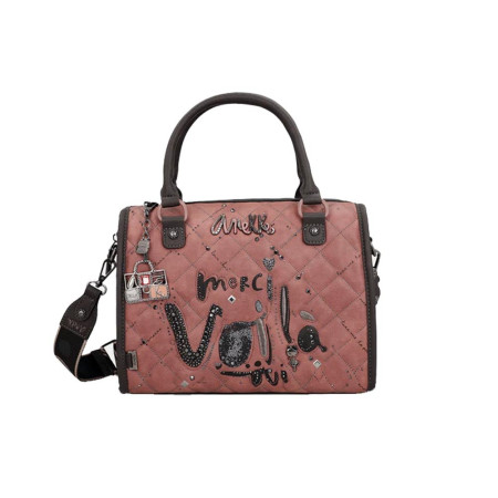 Borsa donna due manici con tracolla Anekke Parisien Multicolor