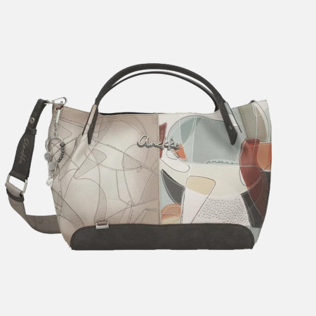 Borsa donna due manici con tracolla Anekke Auralis Multicolor