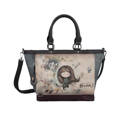Borsa donna due manici con tracolla Anekke Real Multicolor