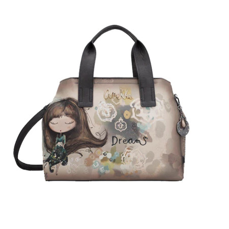 Borsa donna due manici con tracolla Anekke Real Multicolor