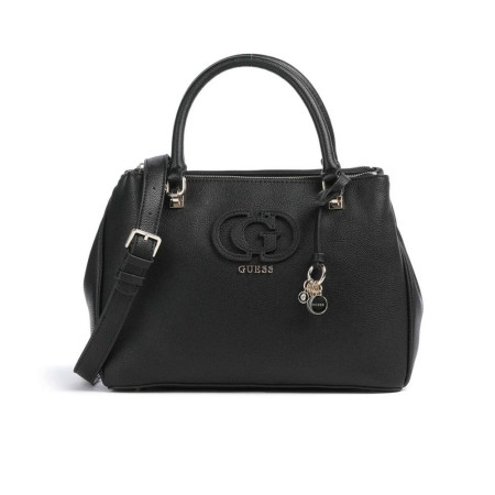 Borsa donna due manici con tracolla Guess Calebra Black