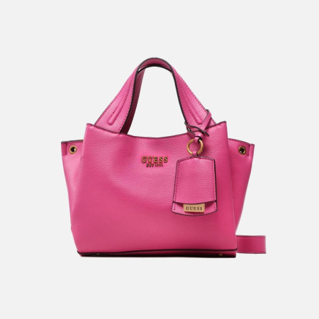 Borsa donna due manici con tracolla Guess Fuchsia