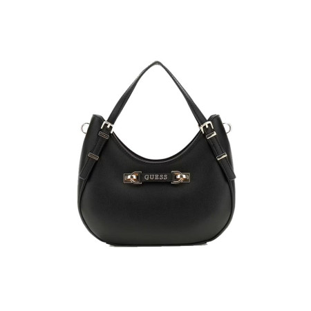 Borsa donna due manici con tracolla Guess Lefia Black