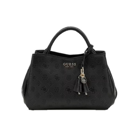 Borsa donna due manici con tracolla Guess Phoebe Black
