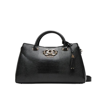 Borsa donna due manici con tracolla Guess Salinge Black