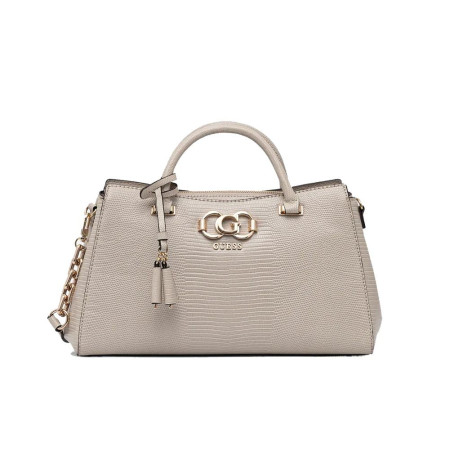 Borsa donna due manici con tracolla Guess Salinge Taupe