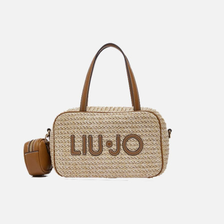 Borsa donna due manici con tracolla Liu Jo Ferielle Naturale