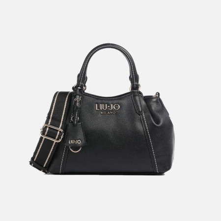 Borsa donna due manici con tracolla Liu Jo Trepida Nero