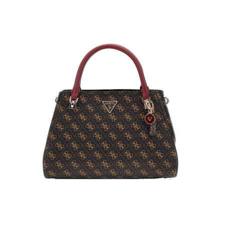 Borsa donna due manici con tracolla Noelle Guess HWQL7879070-Brown Valigeria-it 