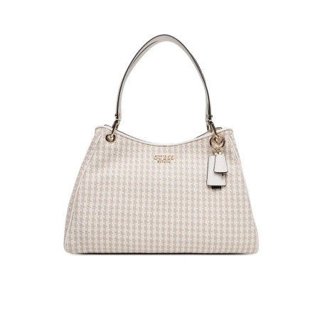 Borsa donna due manici Guess Mirema White Multi