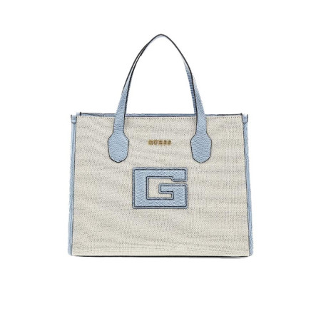 Borsa Donna Due Manici Guess Natural  Light Denim  Valigeria.it