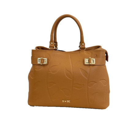 Borsa donna due manici con tracolla Jasmine M-Brc Cognac