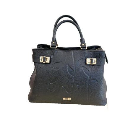 Borsa donna due manici con tracolla Jasmine M-Brc Nero