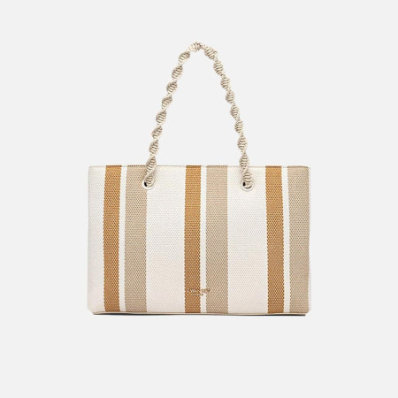 Borsa donna due manici media Twinset Mu. Madreperla/Cork