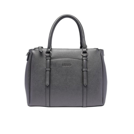Borsa Donna Due Manici Nevet Liu Jo AF4153E008704020 Antracite Metallico Valigeria-it