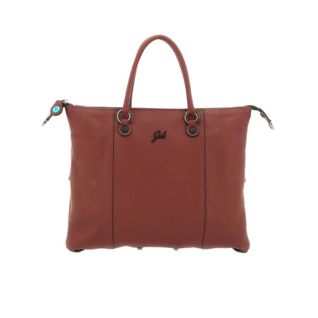 Borsa donna due manici media piatta trasformabile Gabs G3 Plus Terracotta