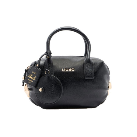 Borsa donna due manici con tracolla tipo bauletto piccolo Liu Jo Amelie Nero