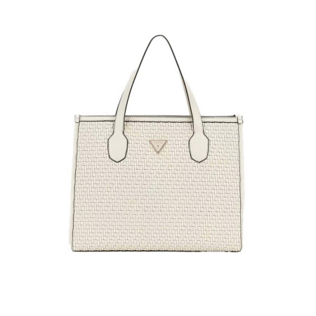 Borsa Donna Due Manici Quadrata Silvana Guess HWWW8665220-Bone Valigeria.it