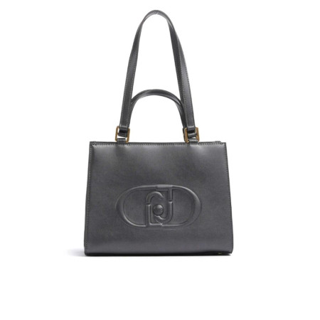 Borsa Donna Due Manici Rubino Liu Jo Antracite Metallico  Valigeria.it