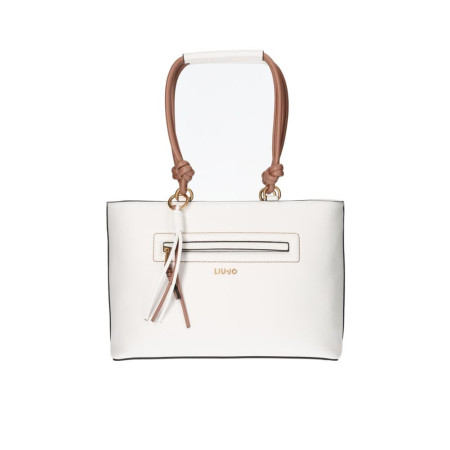 Borsa Donna Due Manici Sanura Liu Jo Off White  Valigeria.it