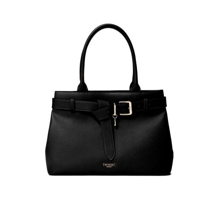 Borsa donna due manici Voyage Twinset 251TB729100006 Nero Valigeria-it