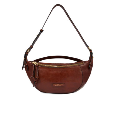 Borsa donna marsupio Bum Bag chiusura zip The Bridge Icons Marrone/Oro