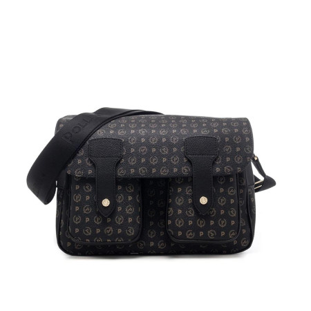 Borsa Donna Messenger Pollini Heritage Nero  Valigeria.it