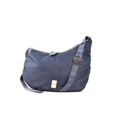 Borsa donna sacca media Borbonese 91010041AH1X49 Denim Valigeria-it