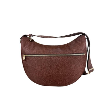 Borsa donna sacca media con tasca anteriore Borbonese Noisette