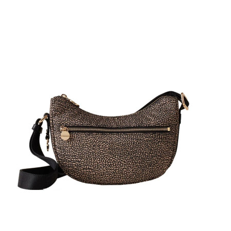 Borsa Donna Sacca Mini Borbonese Op NaturaleNero  Valigeria.it