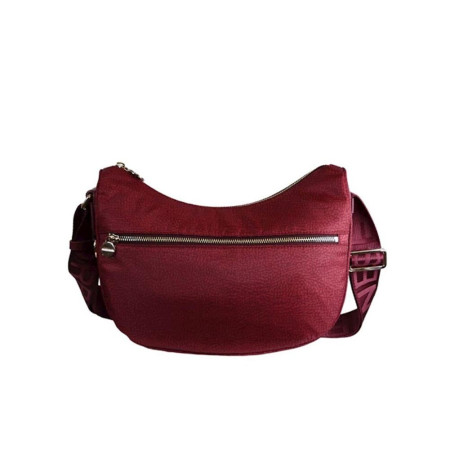 Borsa donna sacca piccola con tasca anteriore Borbonese Merlot