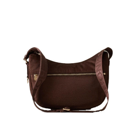 Borsa donna sacca piccola con tasca anteriore Borbonese Noisette