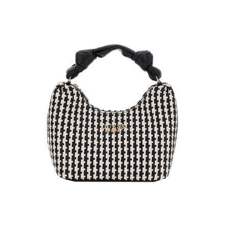 Borsa donna sacca piccola Guess Mirema Black Multi