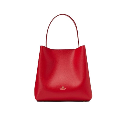 Borsa donna secchiello a piramide Cuoieria Fiorentina Alice Cherry